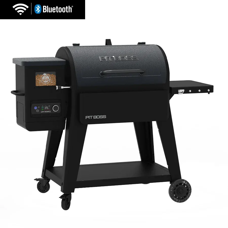 Pit Boss Navigator 850 connected pellet grill, front three-quarter view