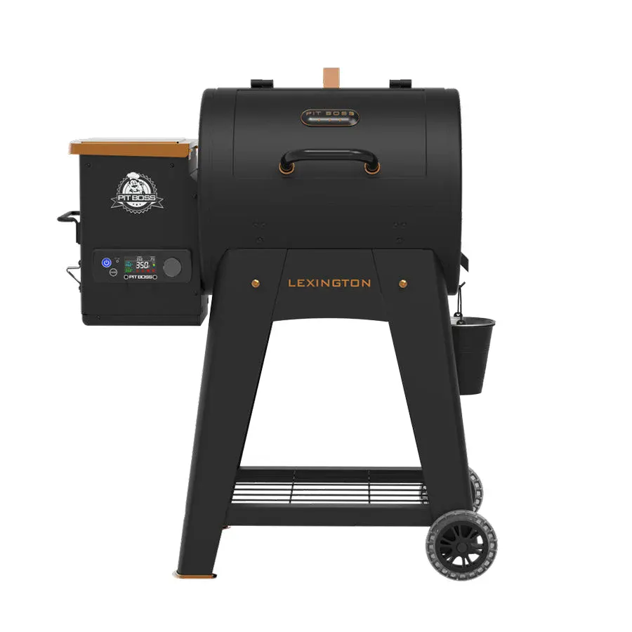 Pit Boss Lexington 500 Onyx Edition pellet grill, front view