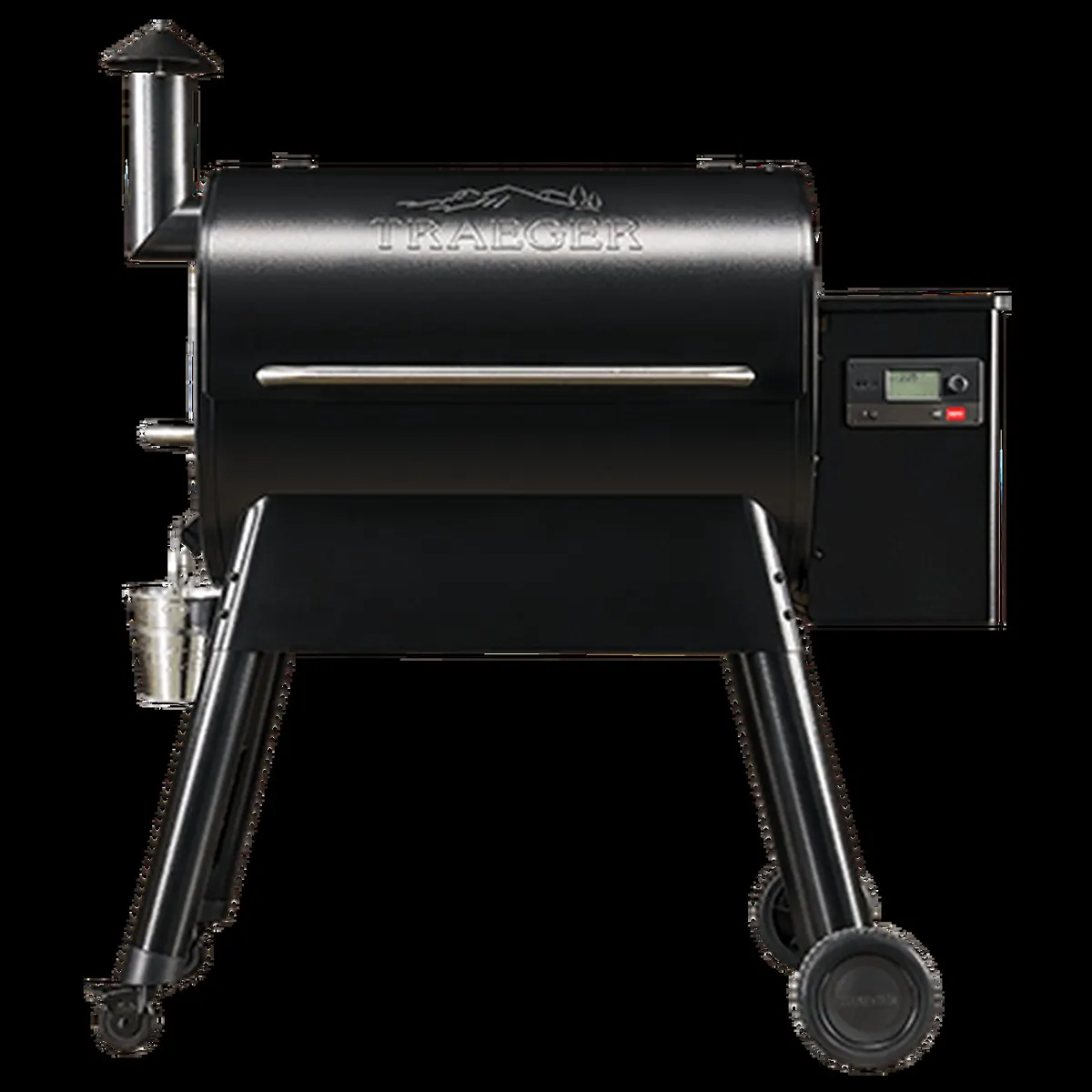 Traeger Pro 780 black pellet grill, front three-quarter view